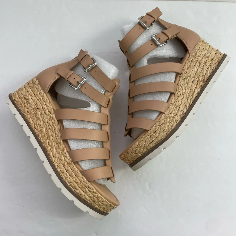 DV by Dolce Vita Breva Caged Platform Fisherman Espadrille Sandals‎ - Picture 7 of 13